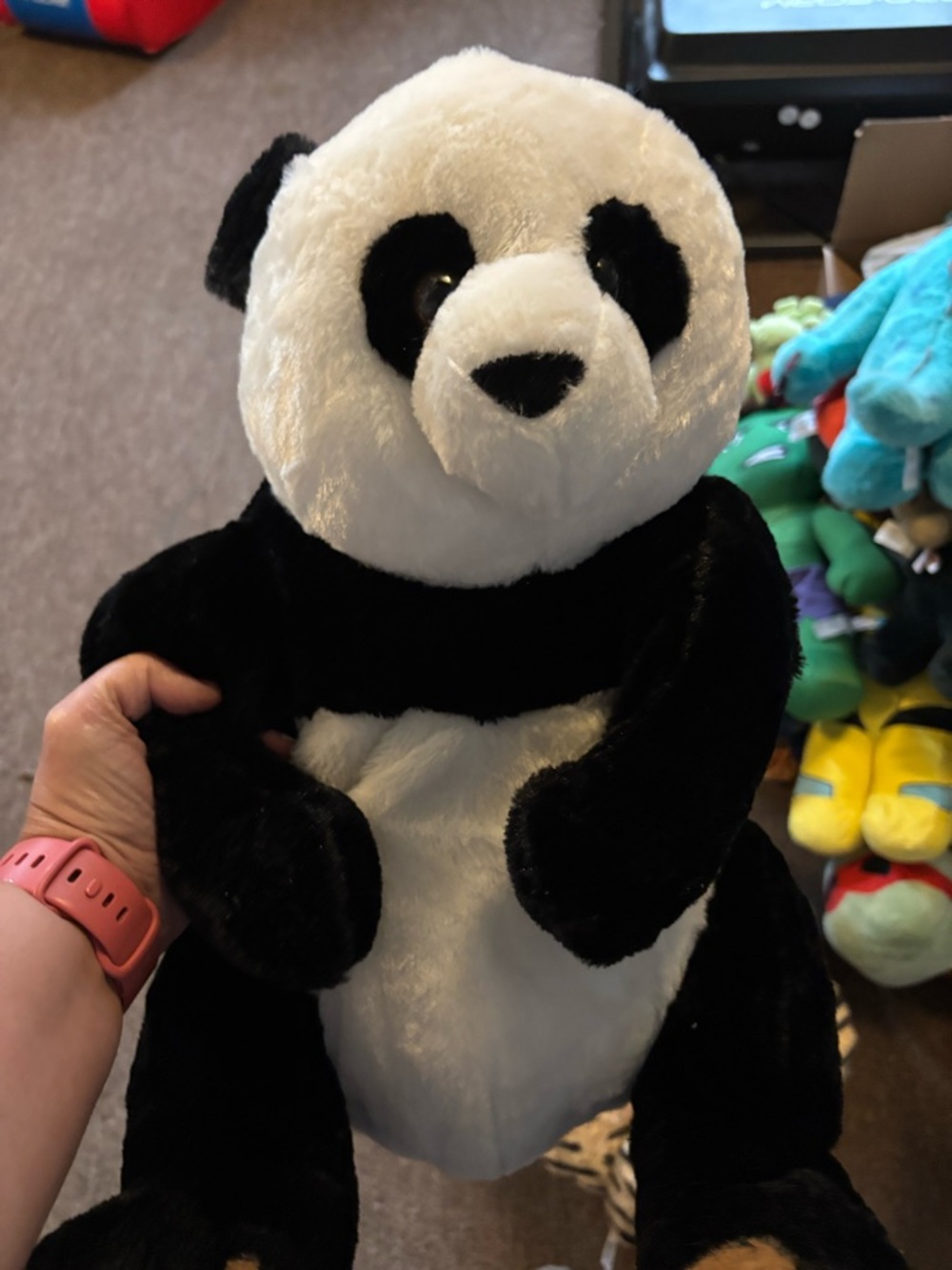 Plush Panda Stuffed Animal Toy - Black & White